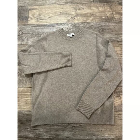 Autograph Sweaters - Autograph By Marks And Spencer Wool Cashmere Crew Neck Sweater Cappuccino Sz M